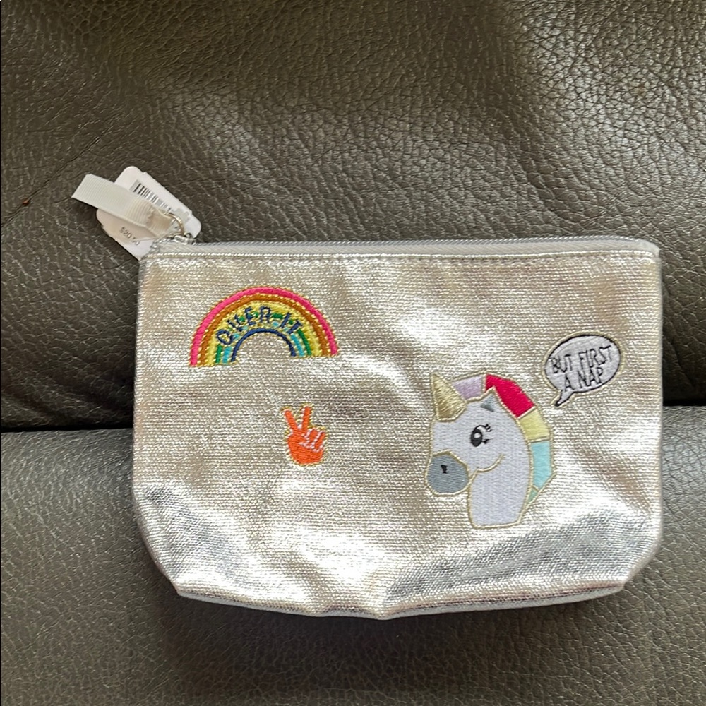 Bath and body Silver Unicorn cosmetic case